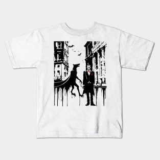 Dracula with Demon Dog Kids T-Shirt